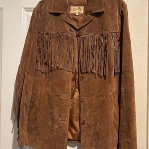 Brown Suede Fringe Jacket